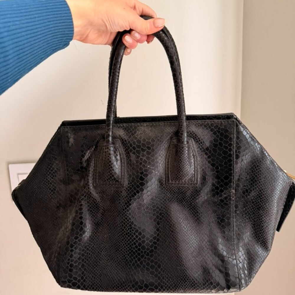 Stella McCartney Bag - Black, reptile-like